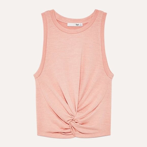Artizia Wilfred Free Light Pink Daley Twist Front Tank Top M - Picture 1 of 5